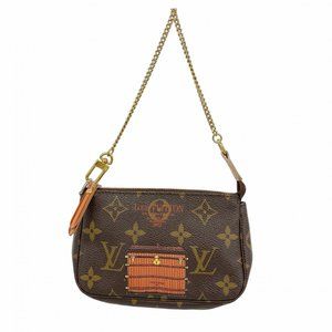 LOUIS VUITTON Brown Monogram Pouch